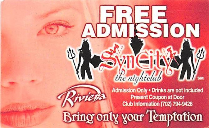 Riviera Casino - Las Vegas, NV - Vintage Paper Coupon Card