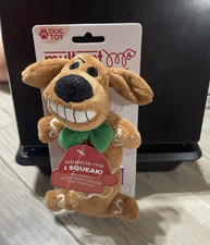 Multipet Plush Stuffed Dog Toy, Squeaky "Squeeze Me I Squeak "