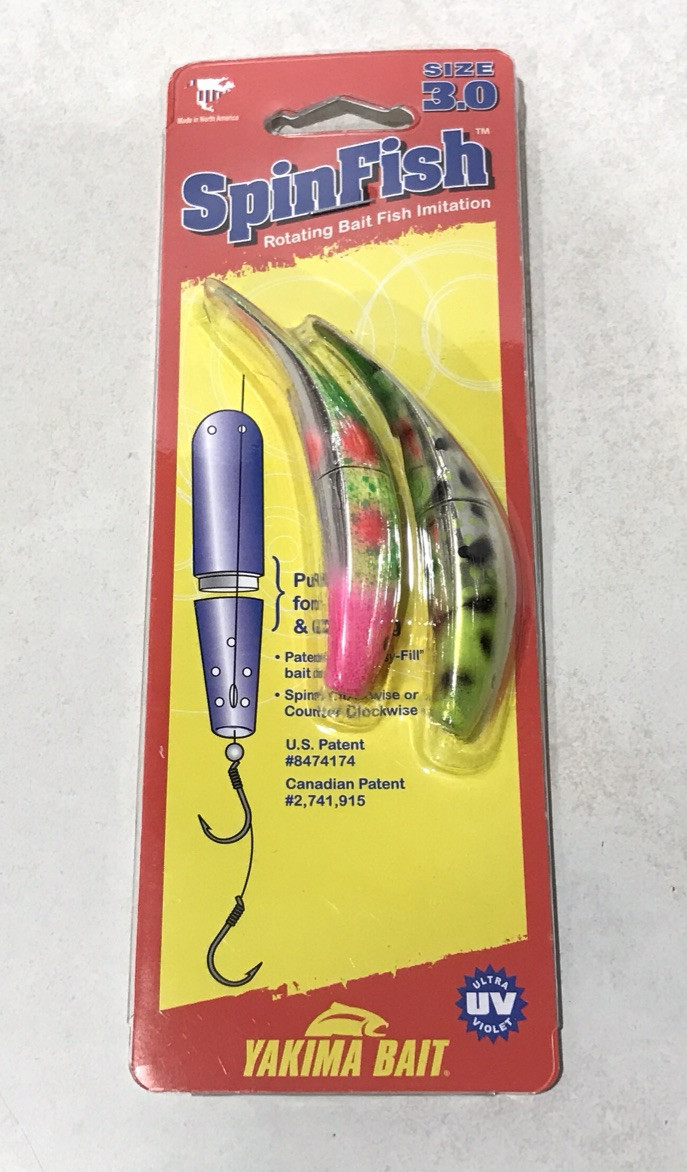 Spinfish 3.0 Yakima Bait 2-Pack *UV CUSTOM PAINT ASSORTED COLOR* Salmon Plug NEW