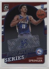 2021-22 Panini Donruss Optic Signature Series Jaden Springer #SS-JSP Auto 09br