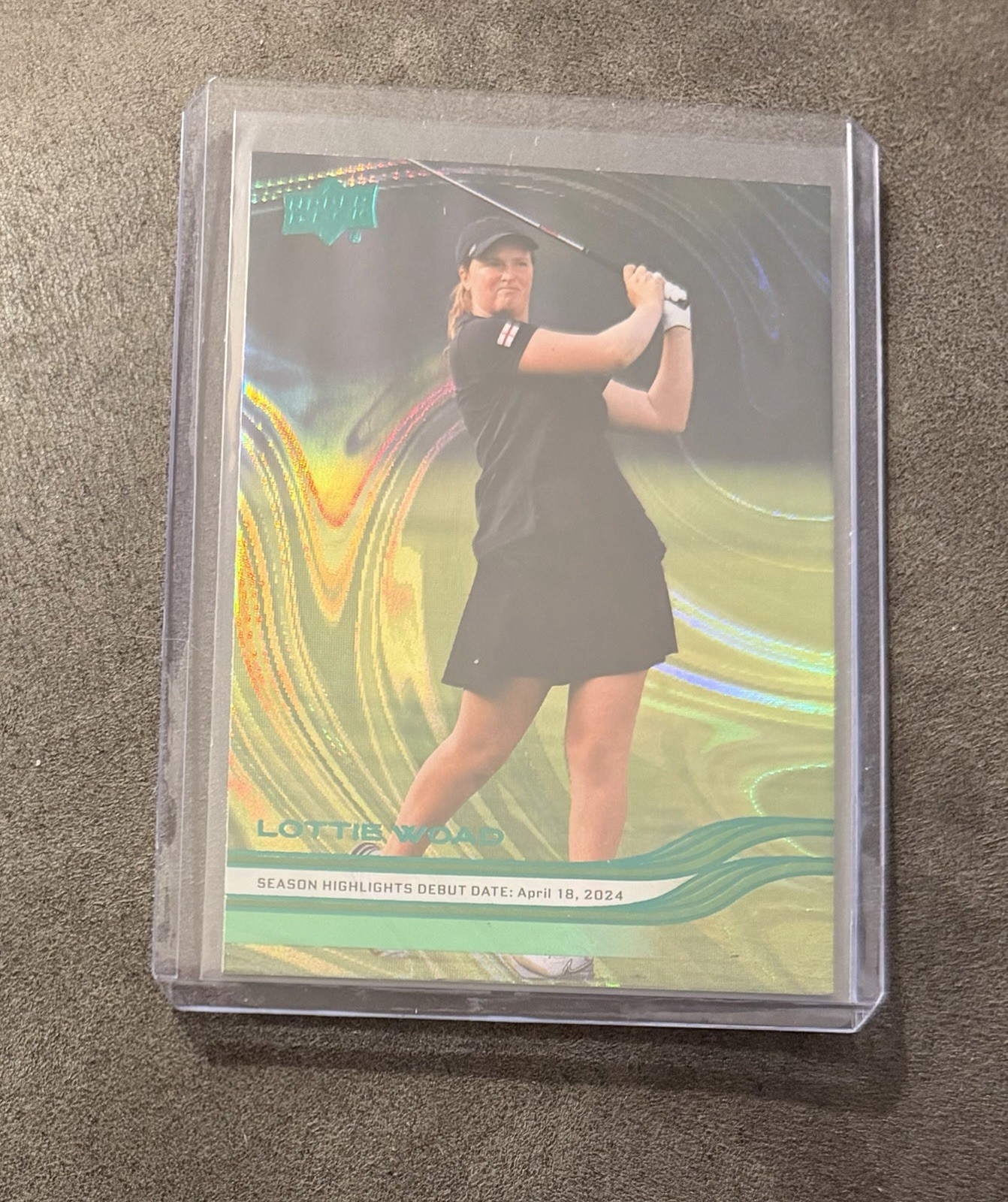 2026 Upper Deck Golf Lottie Woad Season Highlights Debut Green Parallel #76