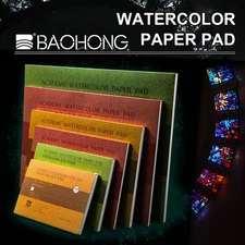 Baohong 100 Cotton Watercolor Paper Pad 32K 16K 300gsm
