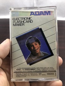 Coleco Adam Electronic Flashcard Maker Colecovision 1984 Cassette And Manual