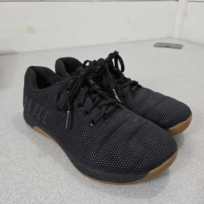 NOBULL IMPACT Mens Sz 7 Shoes Black Gum Outwork Trainer Crossfit