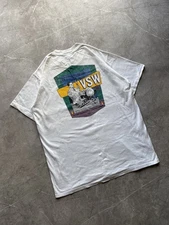 Vintage 1990 Vision Streetwear T-Shirt Made in USA Big Logo White Size XL