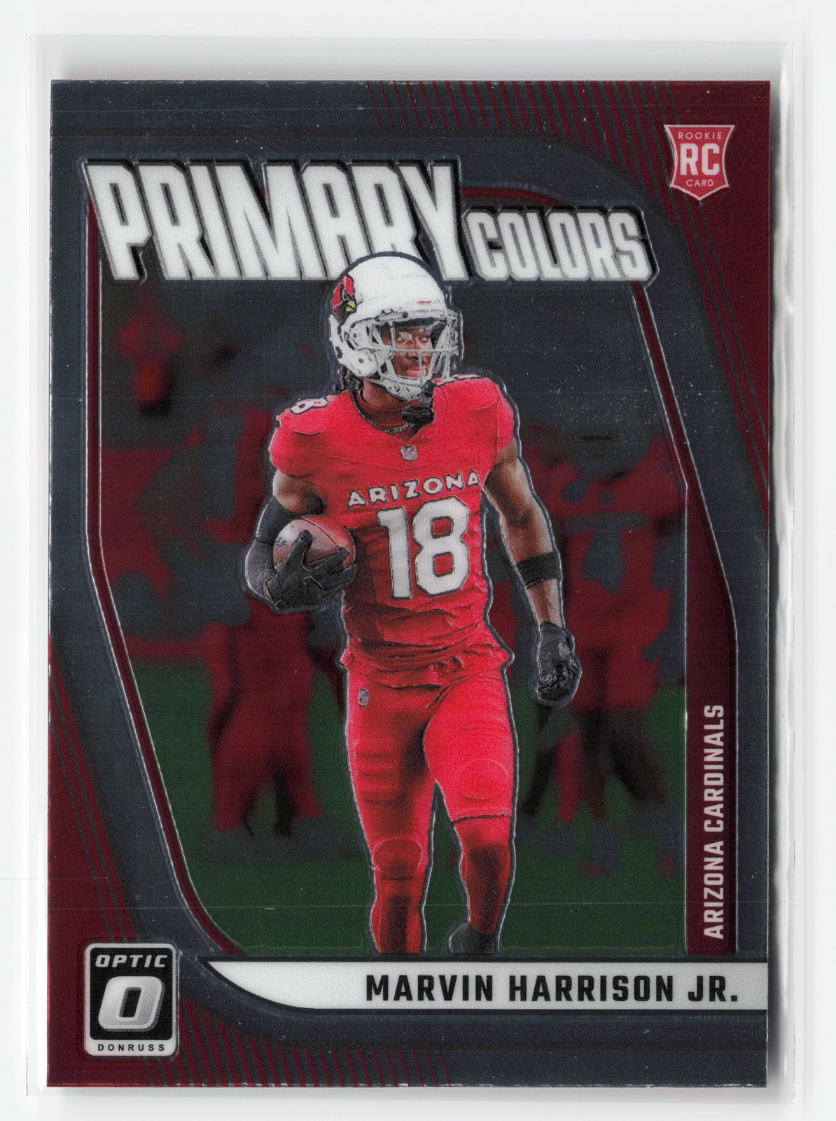 MARVIN HARRISON JR. #5 RC 2024 PANINI OPTIC CARDINALS PRIMARY COLORS