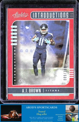 2019 Panini Absolute *A.J. Brown **Card #1** #'d /100 INTRODUCTIONS SPECTRUM RED