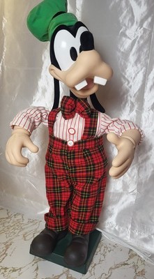 Disney Goofy Telco Motion-ettes Animated Christmas Figure30'' Vintage Music Works