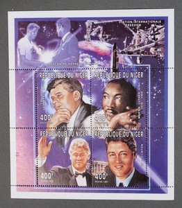 Mayfairstamps Niger 1997 JFK MLK Mint Souvenir Sheet aaz_46099