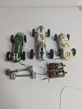 AS-IS* Lot Of 3 Vintage Strombecker Slot Car F1 Racer W/ Extras 1:24 / 1:32