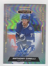 2021-22 Anthony Cirelli Upper Deck Stature Hockey Refractor Auto Lightning #62