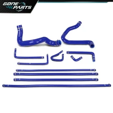 For 88-94 Ford F150 F250 F350 Bronco 5.0L/5.8L Blue Radiator & Heater Hose Kit