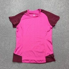 Arcteryx Shirt Damen Small Pink Wandern Leicht Outdoor Stretch Logo Lady
