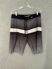 Hurley Mens boardshorts Size 30 Gray Swim Trunks Adult Polyester