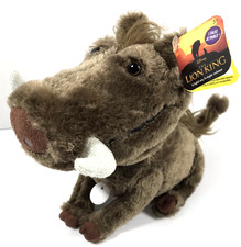 NEW w/ Tags - Disney The Lion King Talking Pumbaa the Warthog 9" Plush 
