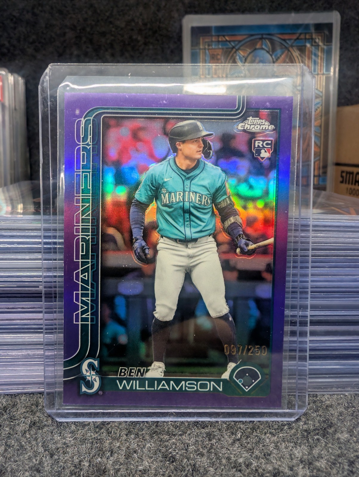 2025 Topps Chrome Update #USC168 Ben Williamson Purple Refractors 97/250