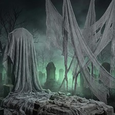 300'' x 39'' Large Halloween Scary Gauze Spooky Cloth Party Decoration