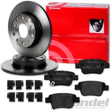 brembo BREMSSCHEIBEN 280mm + BELÄGE HINTEN passend für TOYOTA AVENSIS T25 2,2D