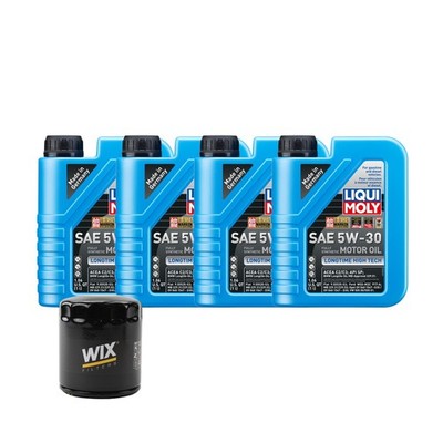4L Liqui Moly Longtime High Tech 5W-30 Wix Oil Change Kit for Saab 9-3 B204/B235