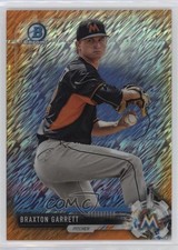 2017 Bowman Chrome Prospects Orange Shimmer Refractor 3/25 Braxton Garrett 1ek2