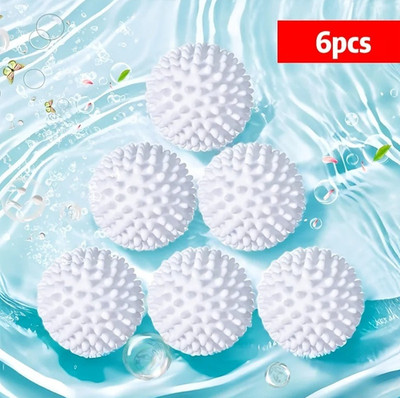 6pcs Silicone Laundry Balls, Anti-Fouling Drum Laundry Balls - NEW