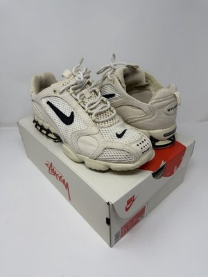 Nike Air Zoom Spiridon Cage 2 Stussy Fossil Size 10 Pre-owned OG Box Clean