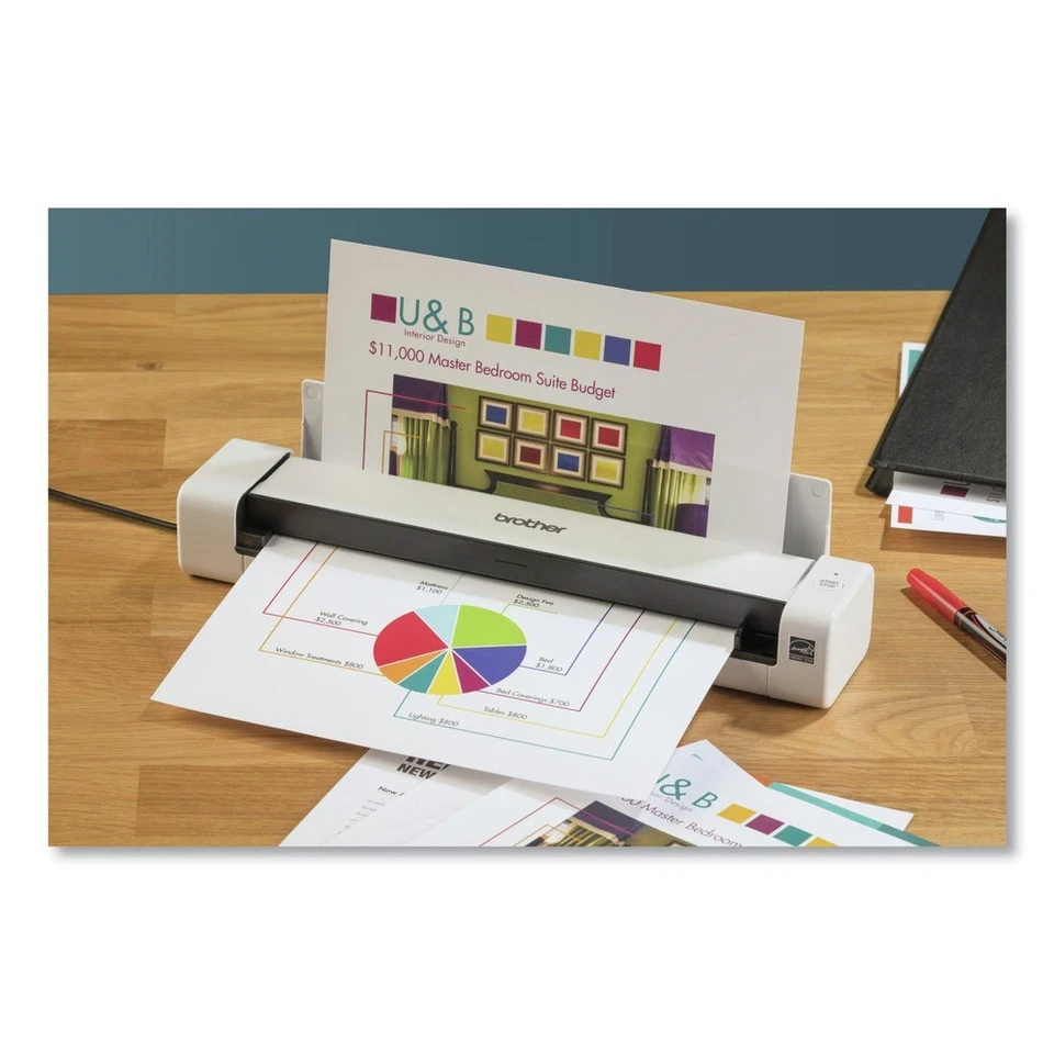 Boardwalk DS740D 600 DPI Optical Res Duplex Compact Mobile Doc Scanner New - Image 2 of 4