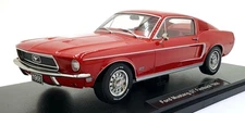 KK Scale 1/18 Scale KKDC181392 - 1968 Ford Mustang GT Fastback - Red