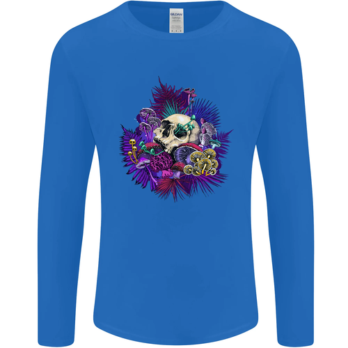 Magia Seta Calavera Lsd Alucinógeno Manga Larga para Hombre Camiseta - Imagen 26 de 35