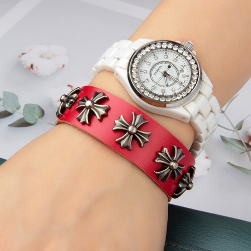 Pulsera Punk Gótica para Hombres Mujeres Cuero Spike Remache Metal Tachonado Pulsera EE. UU. - Imagen 18 de 22