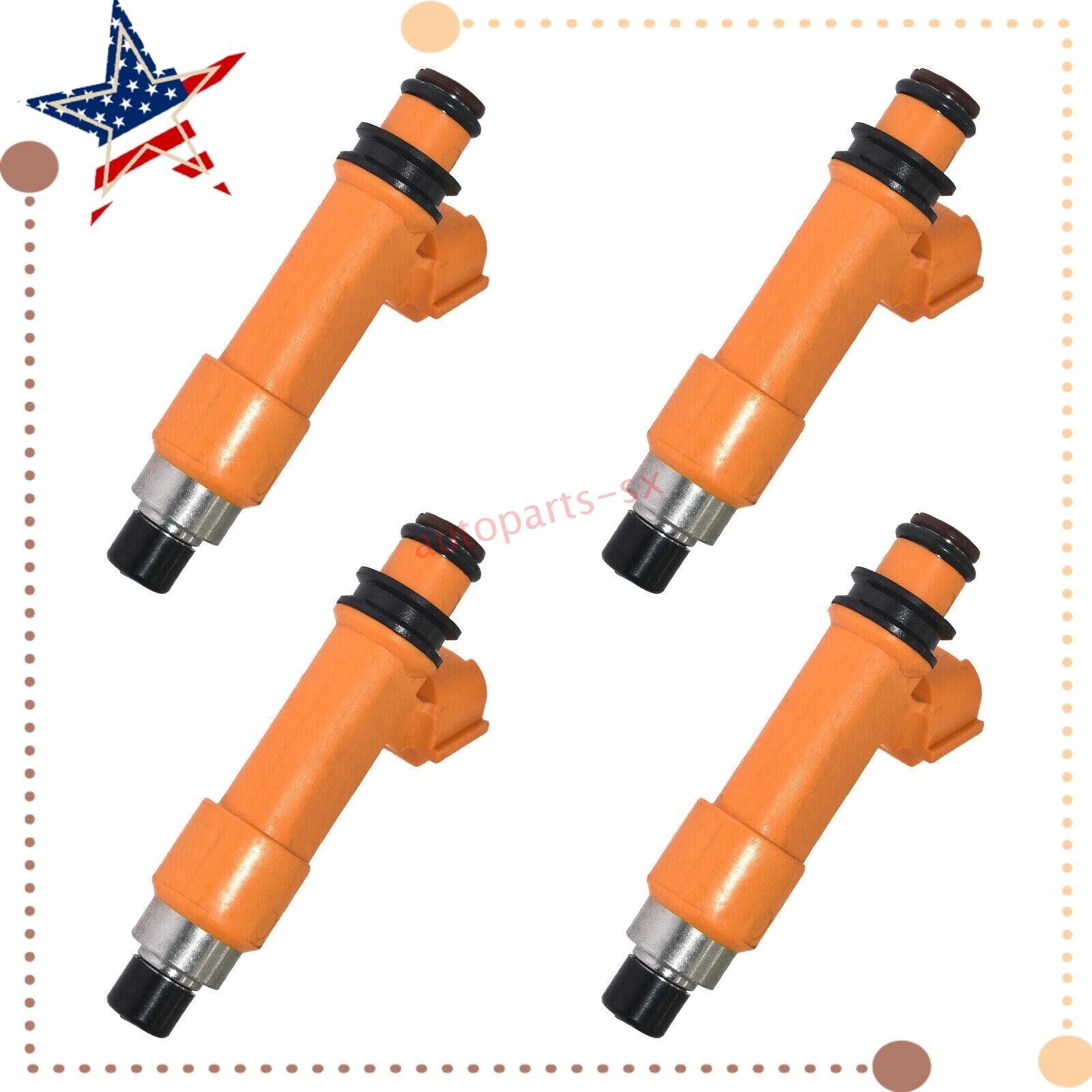 4x Fuel Injector 297500-0120 For Subaru Suzuki Jimny FJ Swift III Wagon 1.3 1.5