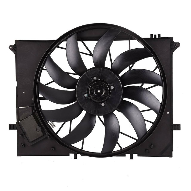New for MercedesBenz Radiator Condenser Cooling Fan Motor Assembly