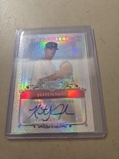 2006 KRIS JOHNSON BOWMAN STERLING REFRACTOR PROSPECT AUTO CARD. RED SOX. 147/199