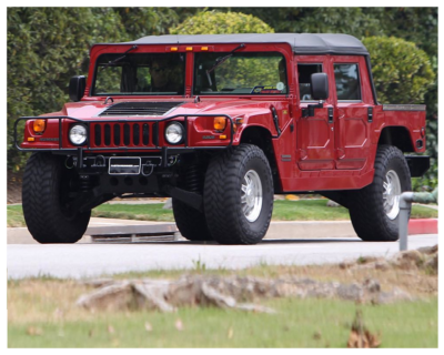 Photo Vintage Hummer H1 8x10 Pouces - NEUVE
