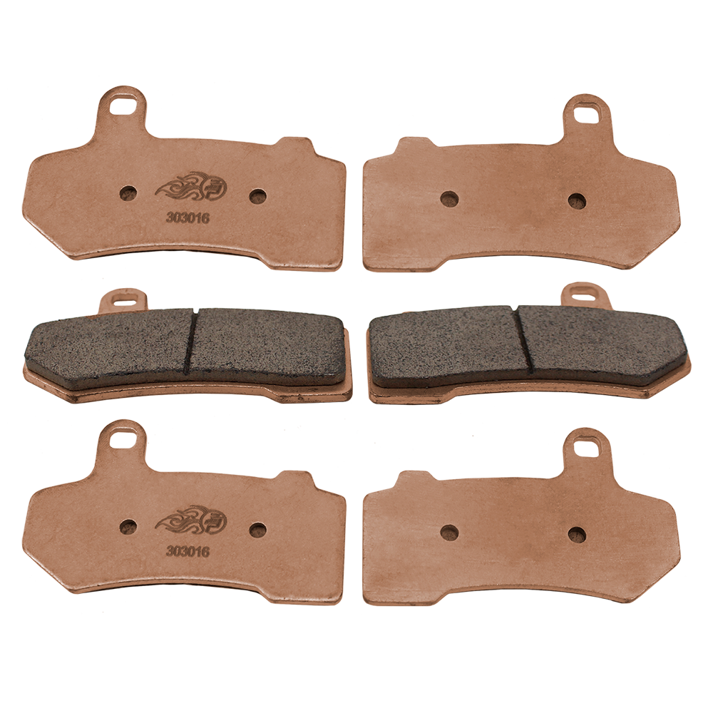 2 Front & 1 Rear Brake Pad for Harley 2008+ Touring 42850-06B 41852-08B ...