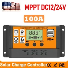PWM 100A Solar Charge Controller PV Regulator For Lifepo4 Lithium Lead Acid Gel
