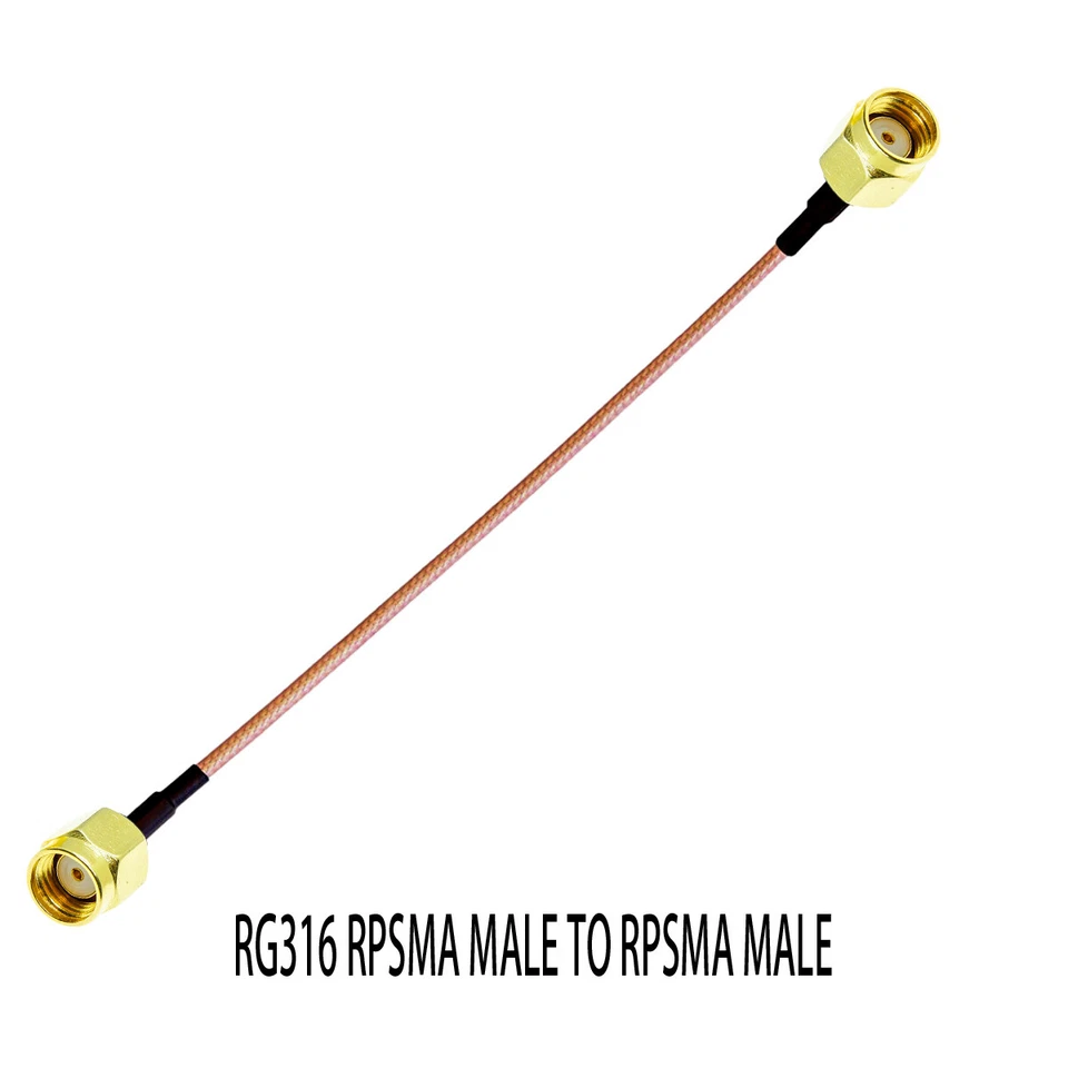 10X RPSMA male to RPSMA male Connector Lot RF coax Pigtail coaxial cable RG316 - Image 3 of 3