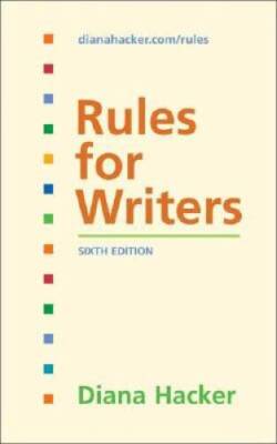 Rules for Writers - Spiral-bound By Diana Hacker - GOOD