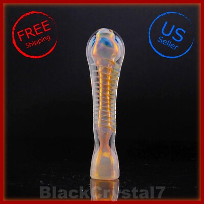 3.5 inch Handmade Gold Fumed Lava Flow Tobacco Smoking Bowl Small Glass Pipes