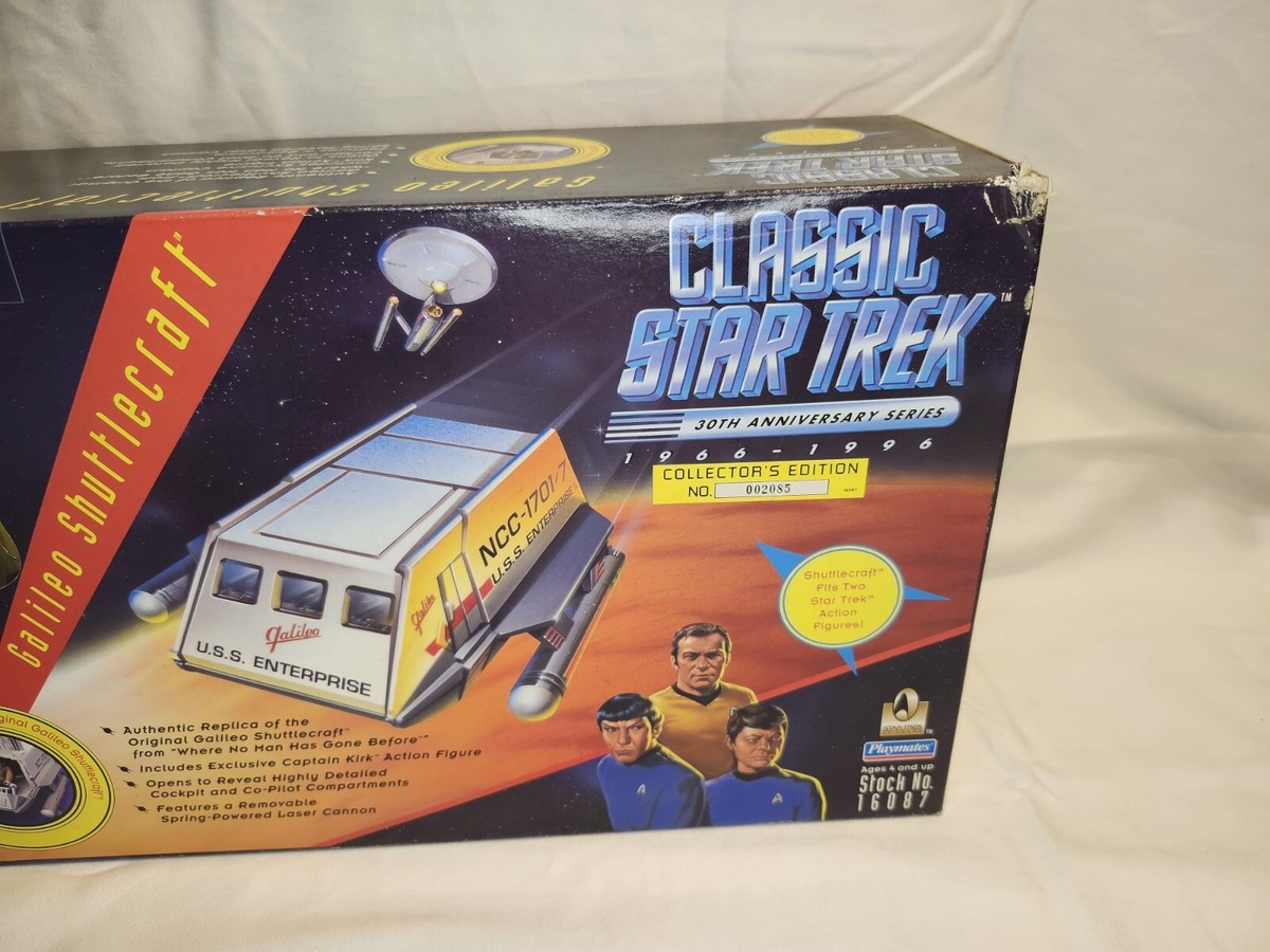 VTG 1996 Classic Star Trek Galileo Shuttlecraft w/Captain Kirk