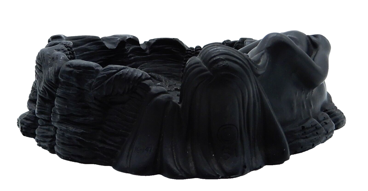 Vintage COCO JOE'S Polynesian Girl Hawaii Ashtray - Made with Lava