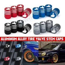 4Pcs Aluminum Car Tire Valve Caps Tyre Valve Stem Cover Air Dust Wheel Rim Cap