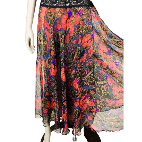 VTG 90s Victoria's Secret Gold Label Sheer Ethereal Floral Peignoir Nightgown - 第 7/9 張圖片