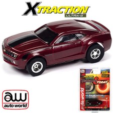 Auto World Xtraction Today 2010 Chevrolet Camaro SS Red HO Scale Slot Car