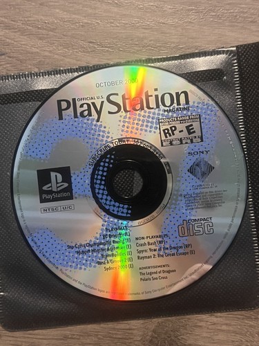Sony PlayStation PS1 Magazine Official Demo Disc Issue #37 October 2000