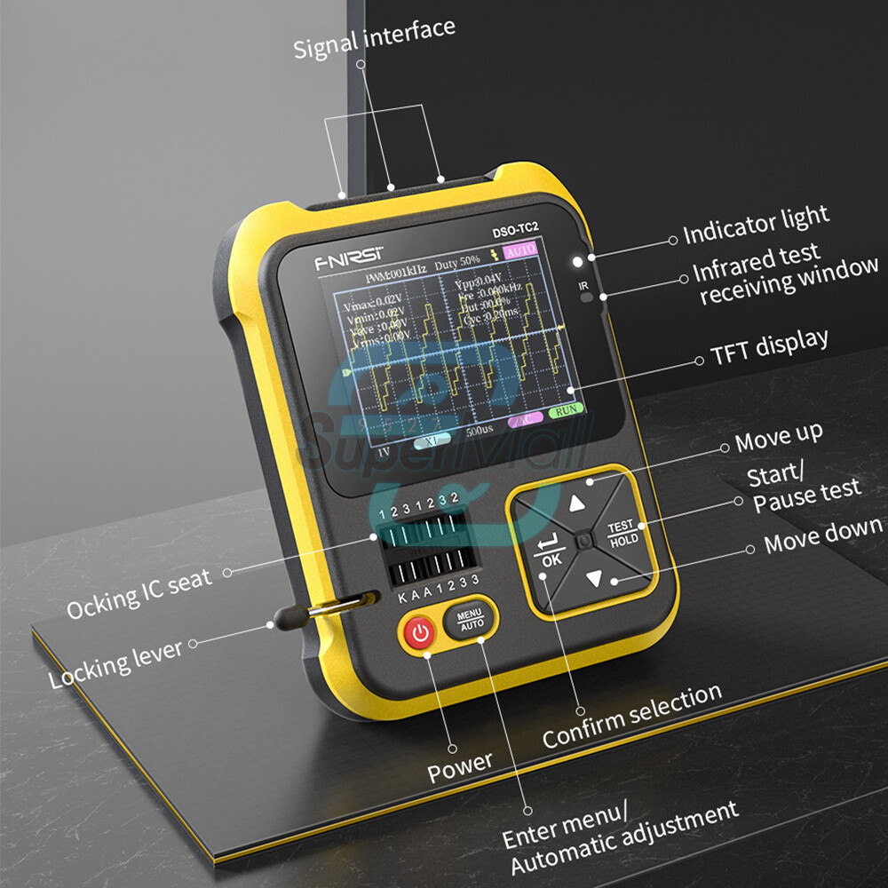 Buy FNIRSI DSO TC2 Portabel Digital Osiloskop Transistor, 51 OFF