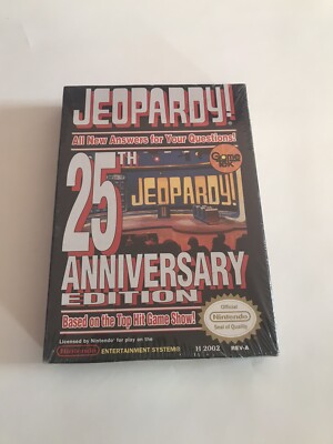 Jeopardy 25th Anniversary Edition NEW Sealed Nintendo NES