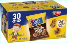 Keebler Chips Deluxe M&M Minis Chocolate Chip Cookies 1.6oz (45g) - Pack of 30