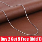 925 Sterling Silver Stamp Shiny Snake Chain Necklace UK Stock Same Day Dispatch!
