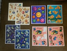 Sticker Sheet lot x8 Winnie the Pooh Lilo  Stitch Buzz Lightyear Toy Story Nemo